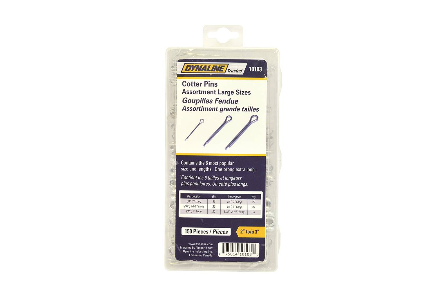 Dynaline Large Cotter Pin Assortment | dyn10103 |