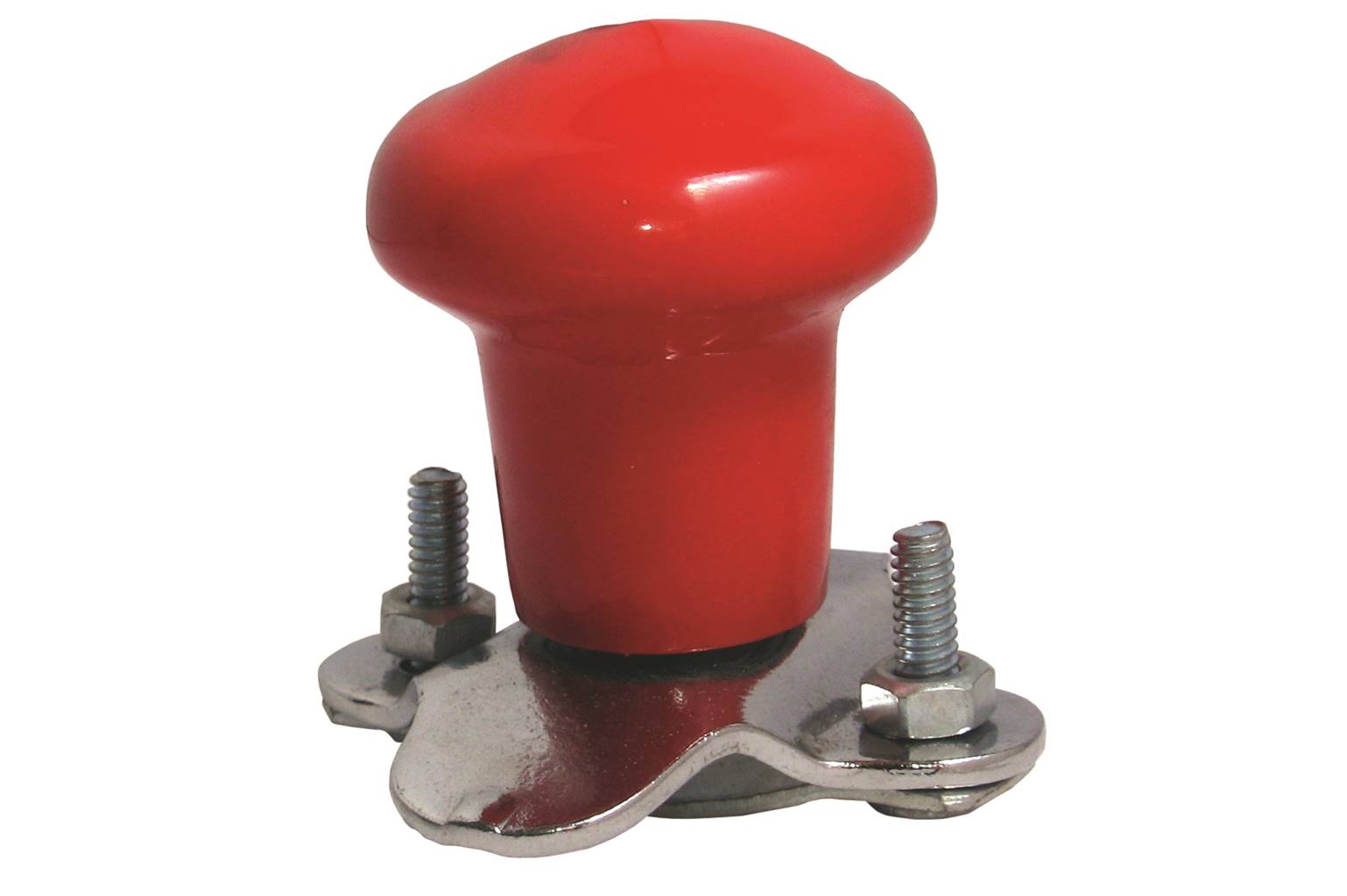 Universal Aluminum Steering Wheel Spinner Coated in Blue Plastic 0956 Farmer Bob