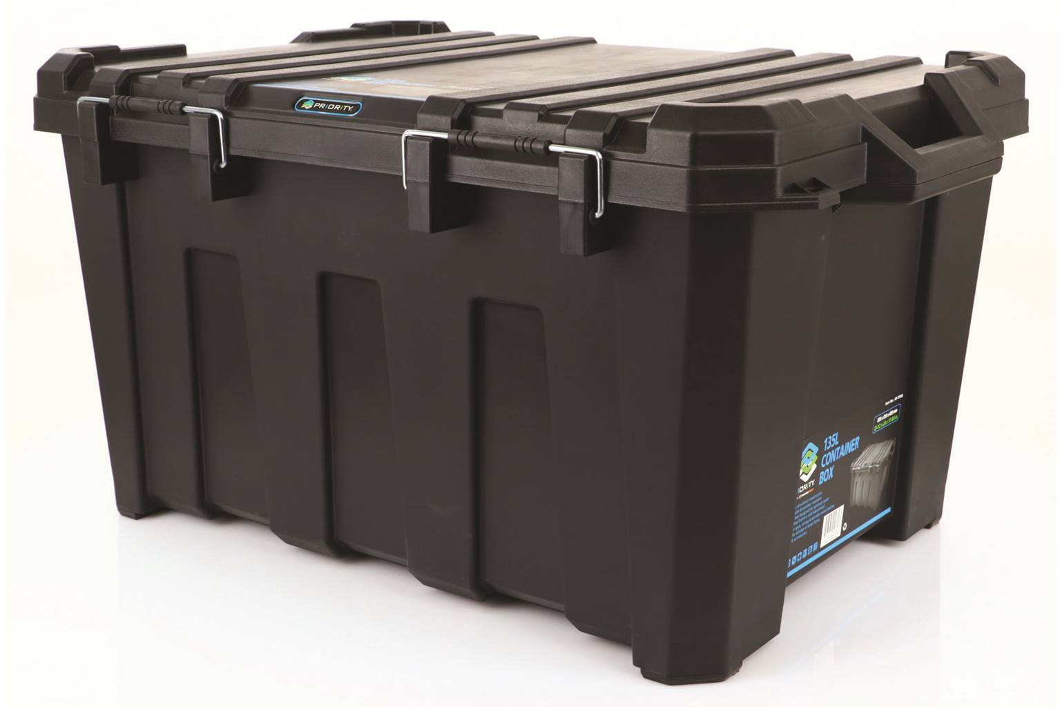Priority Heavy-Duty Plastic Storage Container, 135 L |