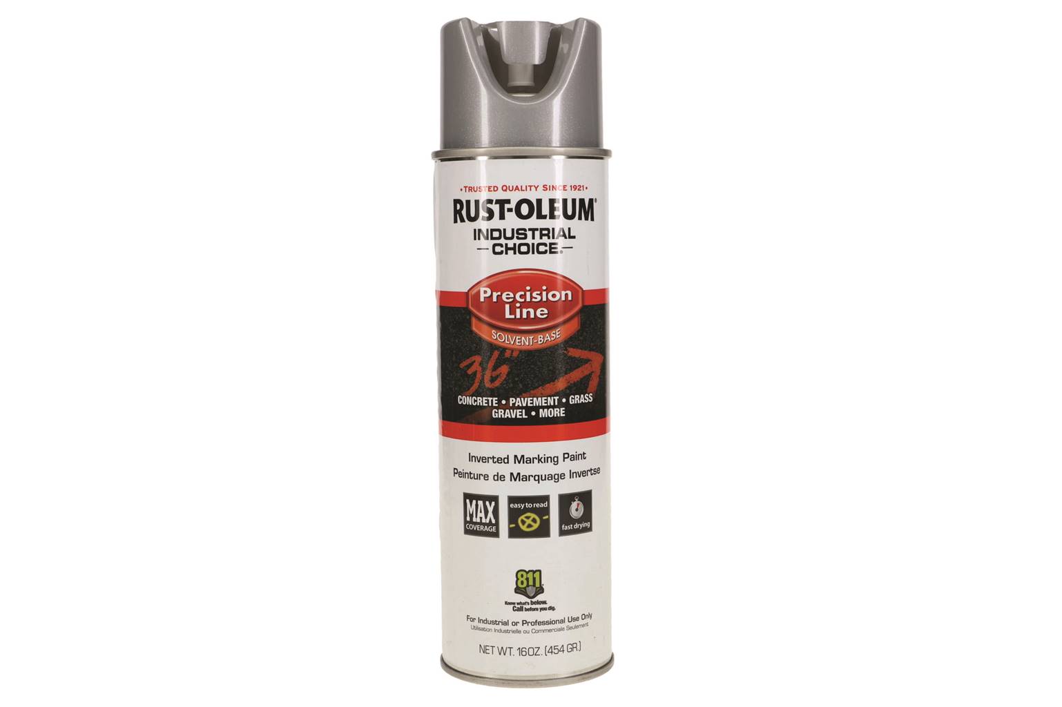 Rust-Oleum M1600/M1800 Inverted Marking Paint, Silver,