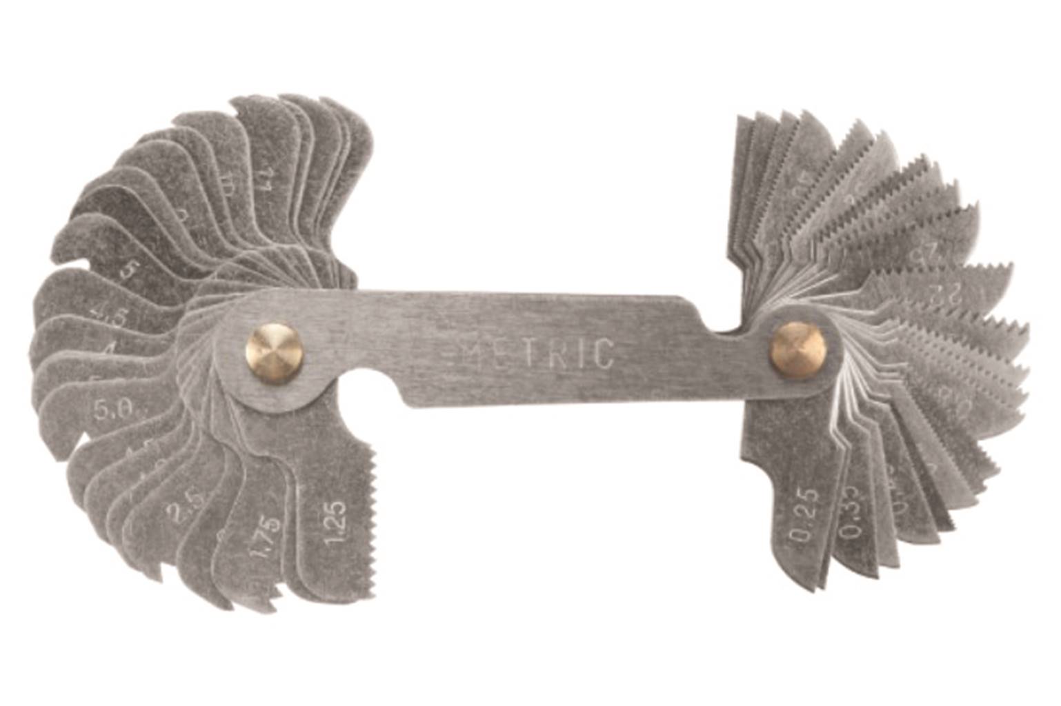 60 Degree 55 Degree Stainless Steel Screw Pitch Gauge Metric Imperial Measuring Tool 51pcs