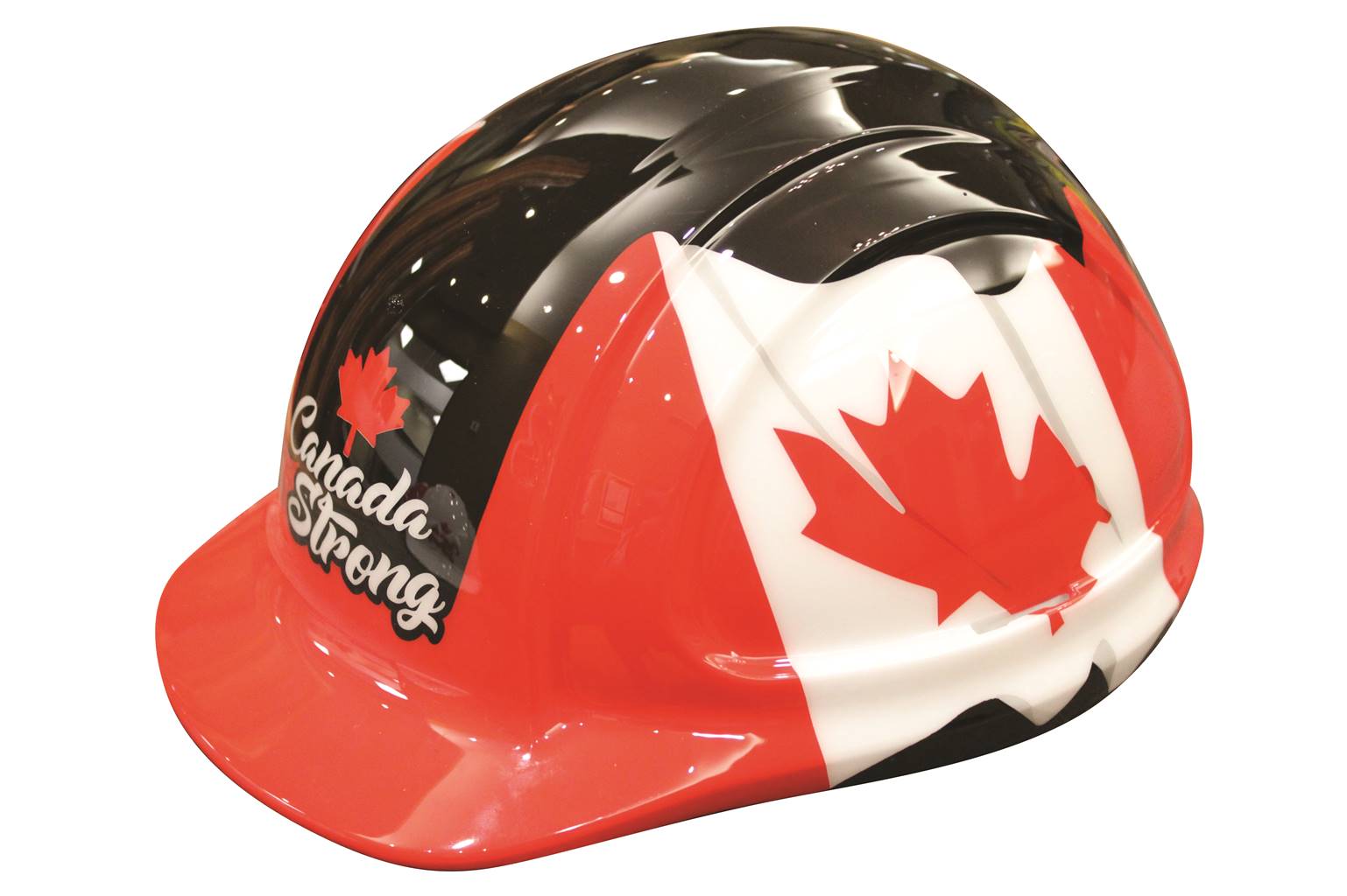 MSA Canada Strong V-Gard Hard Hat, Black, Cap |